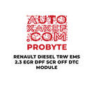 Módulo DTC ProByte Renault Diesel TRW EMS 2.3 EGR DPF SCR desactivado