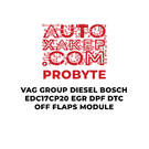 ProByte VAG Group Diesel Bosch EDC17CP20 EGR DPF DTC OFF FLAPS Module