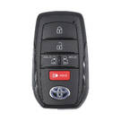 Llave remota inteligente original Toyota Sienna 2021 de 4+1 botones, 312,11/314,35 MHz, 8990H-08020/8990H-08021
