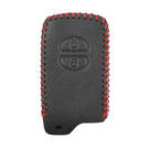 Funda de cuero para Toyota Smart Remote Key 2 Botones | mk3 -| thumbnail