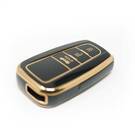 nueva cubierta de alta calidad nano del mercado de accesorios para toyota prius c-rh prado llave remota 3 botones color negro | Claves de los Emiratos -| thumbnail