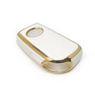 New Aftermarket Nano High Quality Cover For Toyota Flip Remote Key 3 Buttons White Color | Emirates Keys -| thumbnail