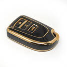 nueva cubierta de alta calidad nano del mercado de accesorios para toyota vios yaris llave remota 3 botones color negro | Claves de los Emiratos -| thumbnail