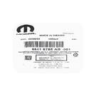 Nuova chiave telecomando flip originale/OEM per Jeep Wrangler 2018-2025 senza pulsanti Numero parte OEM: 68416785AB/68416785AC | Emirates Keys -| thumbnail