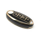 New Aftermarket Nano High Quality Cover For Nissan Remote Key 3+1 Buttons Black Color | Emirates Keys -| thumbnail