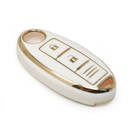 New Aftermarket Nano High Quality Cover For Nissan Remote Key 2 Buttons White Color | Emirates Keys -| thumbnail