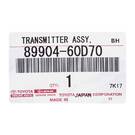 Yepyeni Toyota Land Cruiser 2016-2017 Orijinal Akıllı Anahtar 2 Düğme 433MHz 89904-60D70 8990460D70 / FCCID: BH1EK | Emirates Anahtarları -| thumbnail