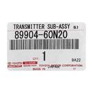 NUEVO Toyota Land Cruiser 2018-2019 Genuine/OEM Smart Remote Key 4 Botones 433MHz 89904-60N20 8990460N20, 89904-60K00 8990460K00 89904-60N70 | Claves de los Emiratos -| thumbnail