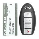 Nuovissimo telecomando Infiniti G37 2010 originale/OEM Smart Key 4 pulsanti 433 MHz Codice articolo OEM: 285E3-JL38A / 285E3-JL25A, FCCID: 5WK49671 | Chiavi degli Emirati -| thumbnail
