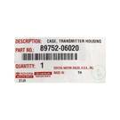 Transponder con chiave remota originale per Toyota Camry 2013, con 4 pulsanti, G 89752-06020 | Chiavi degli Emirati -| thumbnail