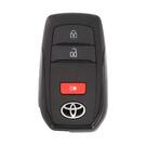 Llave inteligente Toyota Land Cruiser 2022-2024 de 2+1 botones, 433,58/434,42 MHz, 8990H-60552/8990H-60550/8990H-60551