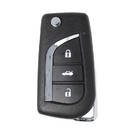 Xhorse VVDI Key Tool VVDI2 Wireless Flip Remote Key 3 botões Toyota Style XNTO00EN
