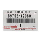 Guscio chiave remota originale/OEM per Toyota Land Cruiser Prado 2019 con transponder H a 3 pulsanti Numero parte OEM: 89752-42060 | Chiavi degli Emirati -| thumbnail