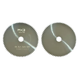 Material de carburo de cortador de ranurado plano Φ64.6x1.8xΦ9.53