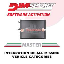 Dimsport - NEW TRASDATA MASTER- INTEGRATION OF ALL MISSING CPUS / VEHICLE CATEGORIES (AV34NT001-UP) Activation