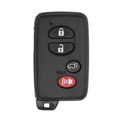 Toyota Smart Remote Key Shell 4 pulsanti Pulsante bagagliaio SUV