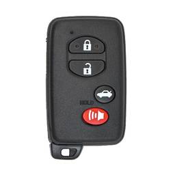 Toyota Smart Key Remote Shell 4 pulsanti nero tipo berlina