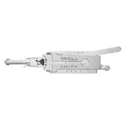 Original Lishi 2-in-1 Pick Decoder Tool TOY43-AG Toy43 -8 cuts with split wafers Anti Glare Type
