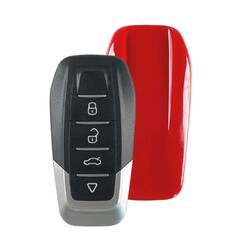 Xhorse Universal Remote Key 4 Button para VVDI Key Tool Red Back Cover XKFEF2EN