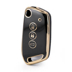 Nano High Quality Cover For Baojun Flip Remote Key 3 Button Black Color BJ-D11J