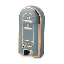 Nano High Quality Cover For Perodua Smart Remote Key 3 Buttons Gray Color PRD-C11J3
