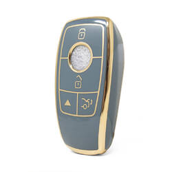 Nano High Quality Cover For Mercedes E Series Remote Key 4 Buttons Gray Color Benz-B11J4