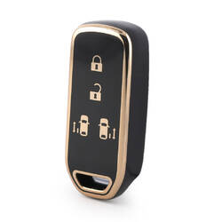 Нано-чехол высокого качества для Honda Smart Remote Key 4 кнопки черного цвета HD-C11J4