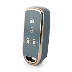 Нано-высококачественный чехол для Honda Smart Remote Key 4 кнопки серого цвета HD-C11J4