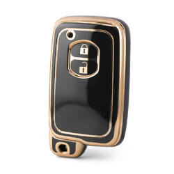 Funda Nano de alta calidad para llave remota de Toyota, 2 botones, Color negro, TYT-H11J2