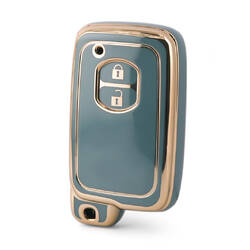 Funda Nano de alta calidad para llave remota de Toyota, 2 botones, Color gris, TYT-H11J2
