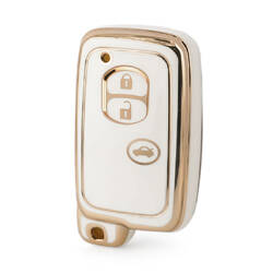 Funda Nano de alta calidad para llave remota de Toyota, 3 botones, Color blanco, TYT-H11J3A