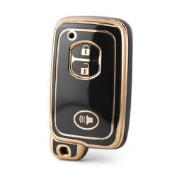 Funda Nano de alta calidad para llave remota de Toyota, 3 botones, Color negro, TYT-H11J3B