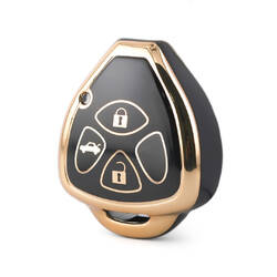 Funda Nano de alta calidad para llave remota de Toyota, 3 botones, Color negro, TYT-K11J3B