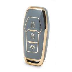 Capa Nano de alta qualidade para chave remota Ford Edge 3 botões cor cinza Ford-C11J