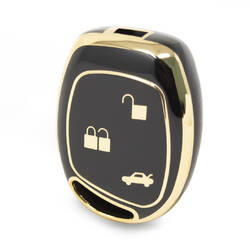 Capa Nano de alta qualidade para chave remota Ford 3 botões cor preta Ford-L11J