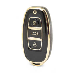 Nano – couvercle de haute qualité pour clé télécommande Hongqi, 3 boutons, couleur noire, HQ-C11J