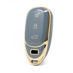 Nano – housse de haute qualité pour clé télécommande LiXiang, 3 boutons, couleur grise, LI-A11J