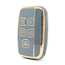 Nano High Quality Cover For Range Rover Remote Key 5 Buttons Gray Color LC-A11J