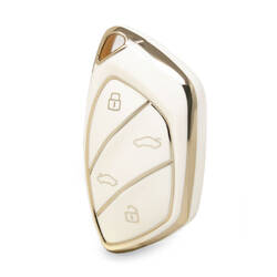 Nano – couvercle de haute qualité pour clé télécommande Roewe, 4 boutons, couleur blanche, RW-D11J