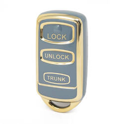 Nano High Quality Cover For Mitsubishi Remote Key 3 Buttons Gray Color MSB-B11J3
