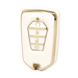 Nano High Quality Cover For Isuzu Remote Key 4 Buttons White Color ISZ-B11J4A