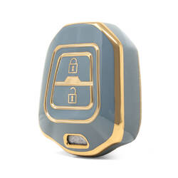 Nano High Quality Cover For Isuzu Remote Key 2 Buttons Gray Color ISZ-C11J