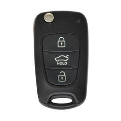 Корпус дистанционного ключа KIA Hyundai Flip с 3 кнопками, седан, лезвие TOY48
