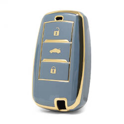 Nano – couvercle de haute qualité pour clé télécommande Changan, 3 boutons, couleur grise, CA-A11J