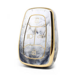 Nano couvercle en marbre de haute qualité pour clé télécommande TATA, 4 boutons, couleur blanche, TATA-A12J