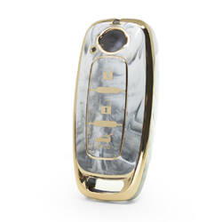 Cover in marmo Nano di alta qualità per chiave remota Nissan 3 pulsanti colore bianco NS-C12J3