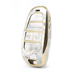 Nano cubierta de mármol de alta calidad para llave remota Hyundai, 5 botones, Color blanco, HY-H12J5