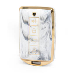 Nano couvercle en marbre de haute qualité pour clé télécommande Great Wall, 4 boutons, couleur blanche, GW-C12J