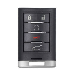 Cadillac 2012 Smart Remote Key Shell 5 pulsanti con lama laser
