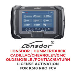 Lonsdor - Hummer / Buick / Cadillac / Chevrolet / GMC / Oldsmobile / Pontiac / Saturn License Activation For K518 Pro FCV